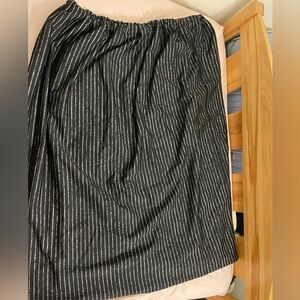 Black and sliver skirt
